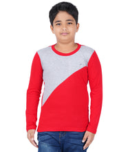 Load image into Gallery viewer, Kiddeo Boys Fullsleeve Colourblock T-shirts(E)