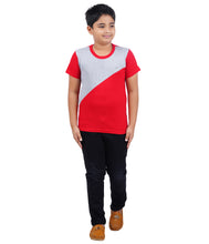 Load image into Gallery viewer, Kiddeo Boys Halfsleeve Colourblock T-shirts(E)