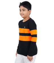 Load image into Gallery viewer, Kiddeo Boys Fullsleeve Colourblock T-shirts(F)
