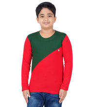 Load image into Gallery viewer, Kiddeo Boys Fullsleeve Colourblock T-shirts(E)
