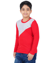 Load image into Gallery viewer, Kiddeo Boys Fullsleeve Colourblock T-shirts(E)
