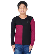 Load image into Gallery viewer, Kiddeo Boys Fullsleeve Colourblock T-shirts(D)
