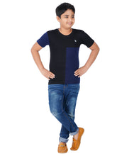 Load image into Gallery viewer, Kiddeo Boys Halfsleeve Colourblock T-shirts(D)
