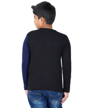 Load image into Gallery viewer, Kiddeo Boys Fullsleeve Colourblock T-shirts(D)
