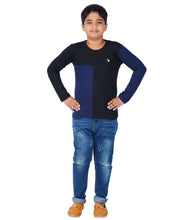 Load image into Gallery viewer, Kiddeo Boys Fullsleeve Colourblock T-shirts(D)
