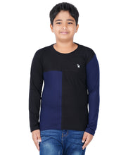 Load image into Gallery viewer, Kiddeo Boys Fullsleeve Colourblock T-shirts(D)
