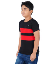 Load image into Gallery viewer, Kiddeo Boys Halfsleeve Colourblock T-shirts(F)
