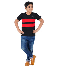 Load image into Gallery viewer, Kiddeo Boys Halfsleeve Colourblock T-shirts(F)

