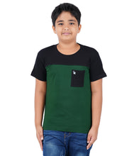Load image into Gallery viewer, Kiddeo Boys Halfsleeve Colourblock T-shirts(B)
