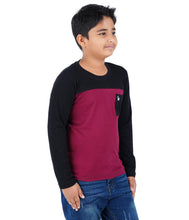 Load image into Gallery viewer, Kiddeo Boys Fullsleeve Colourblock T-shirts(B)
