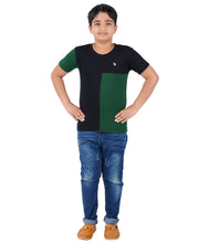 Load image into Gallery viewer, Kiddeo Boys Halfsleeve Colourblock T-shirts(D)
