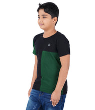 Load image into Gallery viewer, Kiddeo Boys Halfsleeve Colourblock T-shirts(D)
